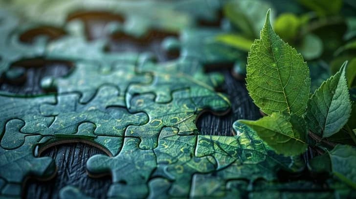 Leaf puzzle coming together — outcomes built in collaboration
